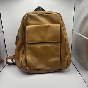 Tignanello Brown Leather Backpack Satchel Tote Bag Purse Womens Shoulder Handbag